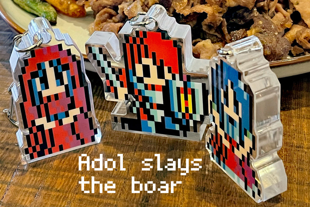 『Adol slays the boar』