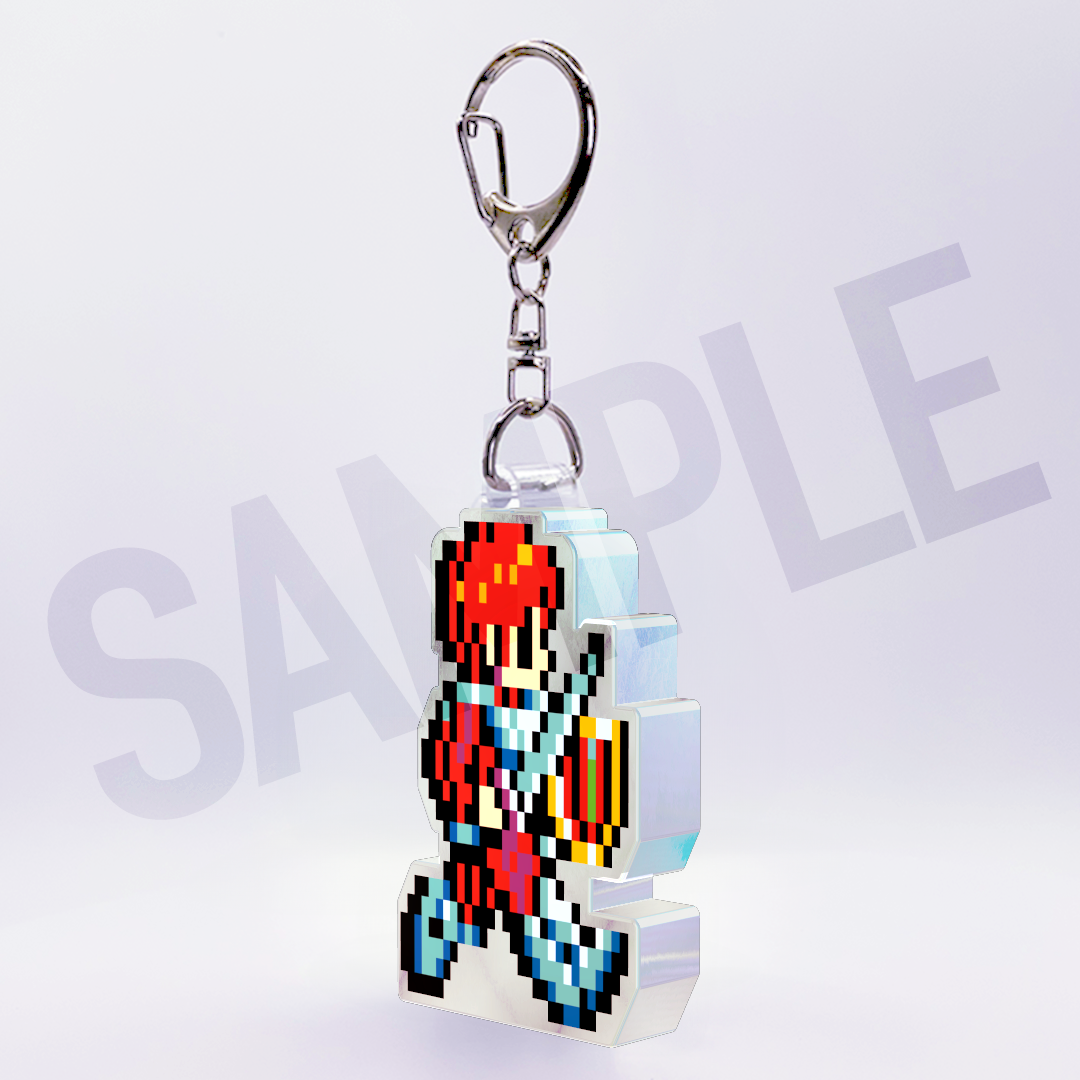 ワンダラーズフロムイース ドット絵 ワンダラーアドル アクスタ／キーホルダー