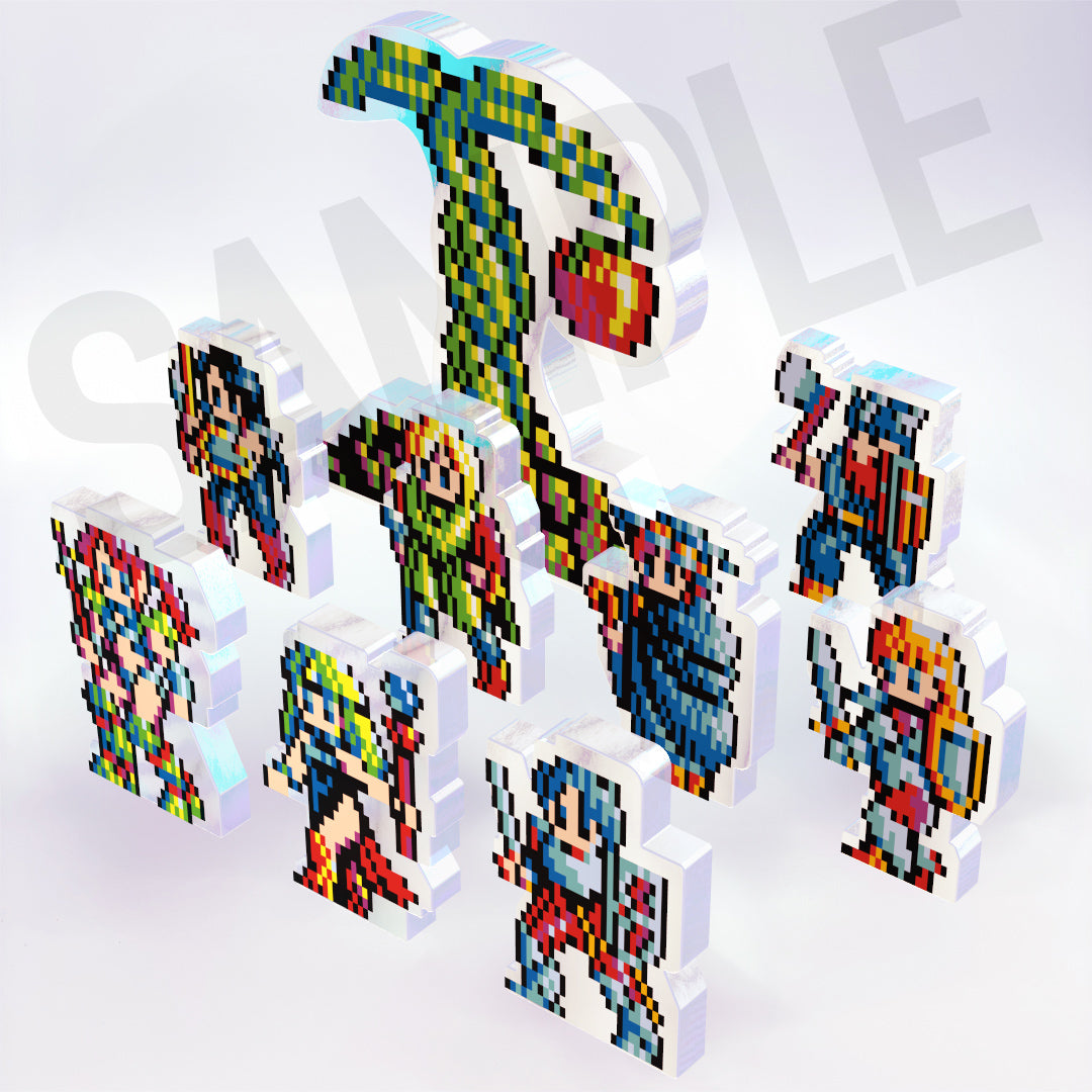 ソーサリアン ドット絵 ペンタウァリターンズ若き冒険者9種セット アクスタ／キーホルダー