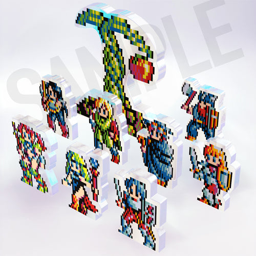 ソーサリアン ドット絵 ペンタウァリターンズ若き冒険者9種セット アクスタ／キーホルダー