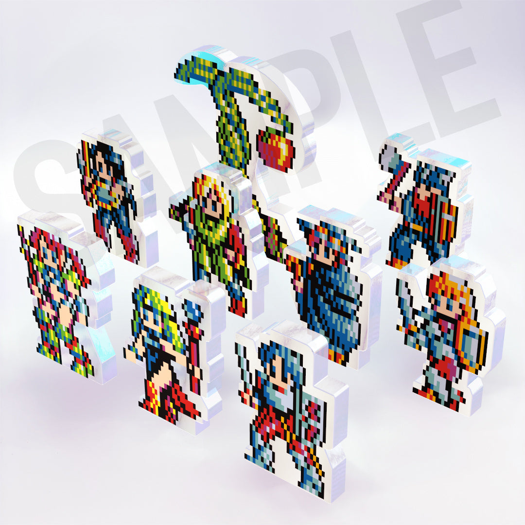 ソーサリアン ドット絵 ペンタウァリターンズ若き冒険者9種セット アクスタ／キーホルダー