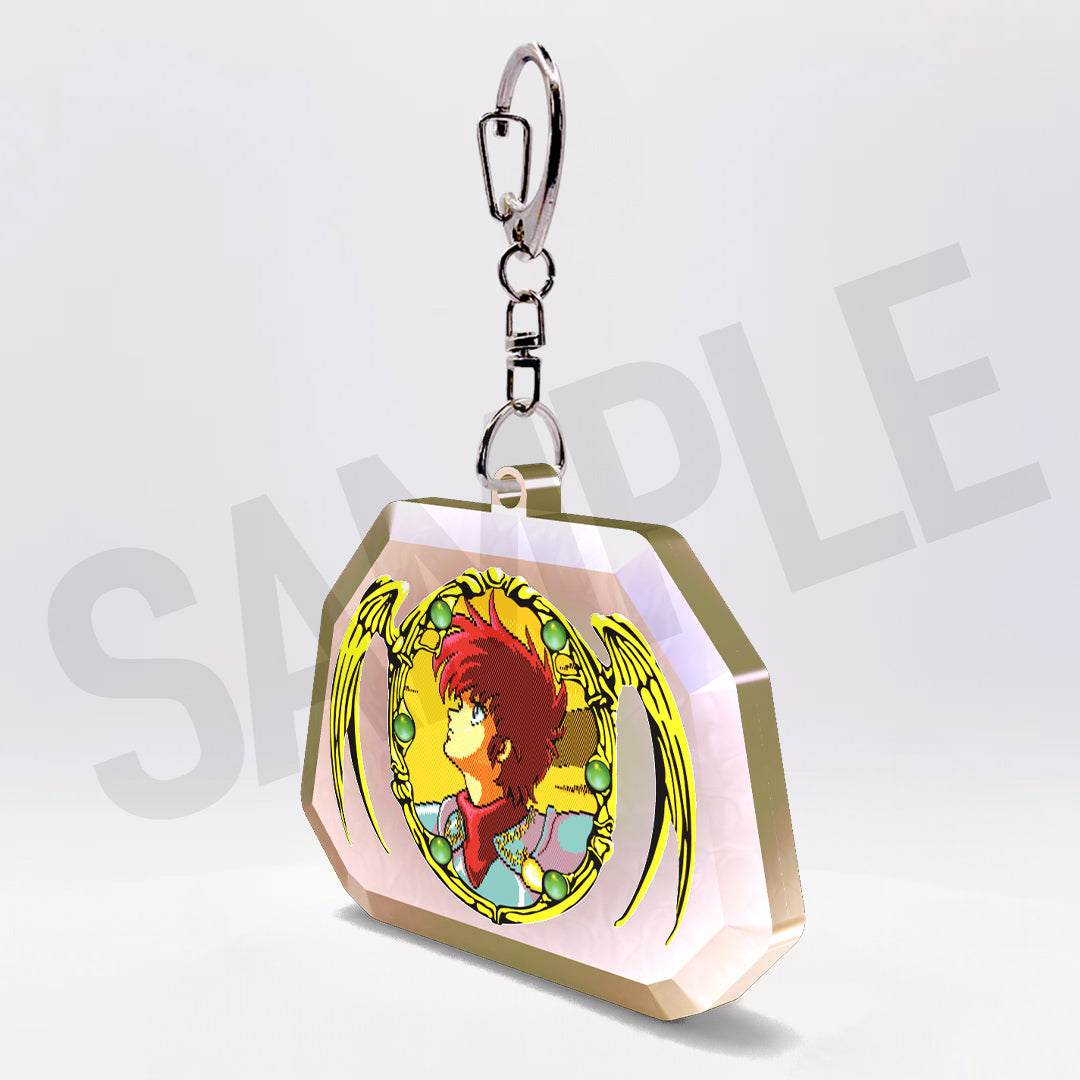 ◤2/6㊎まで◢ イースⅡ ドット絵 愛しのアドル ダイヤカットアクスタ／キーホルダー