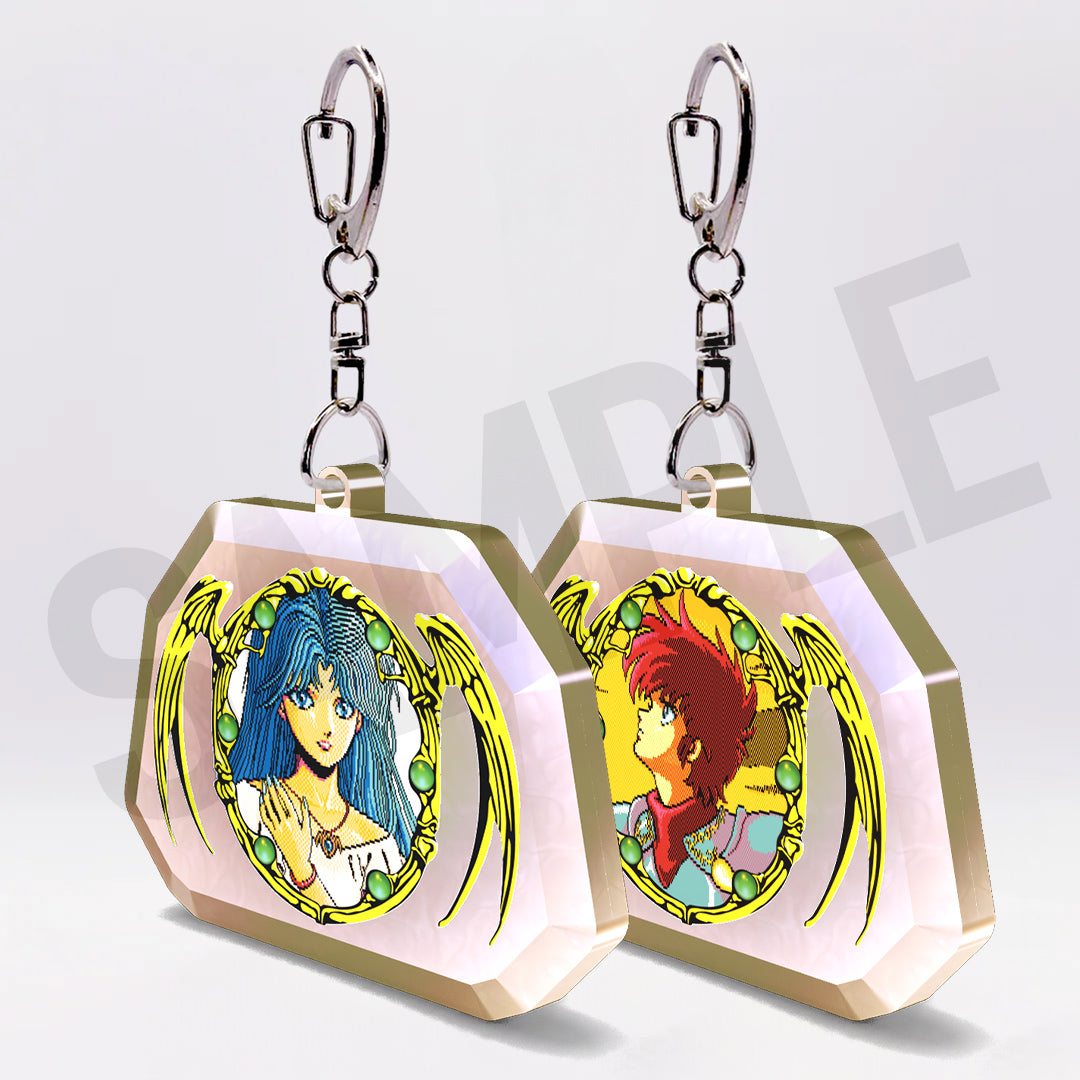 ◤2/6㊎まで◢ イースⅡ ドット絵 愛しのアドフィー ダイヤカットアクスタ／キーホルダー