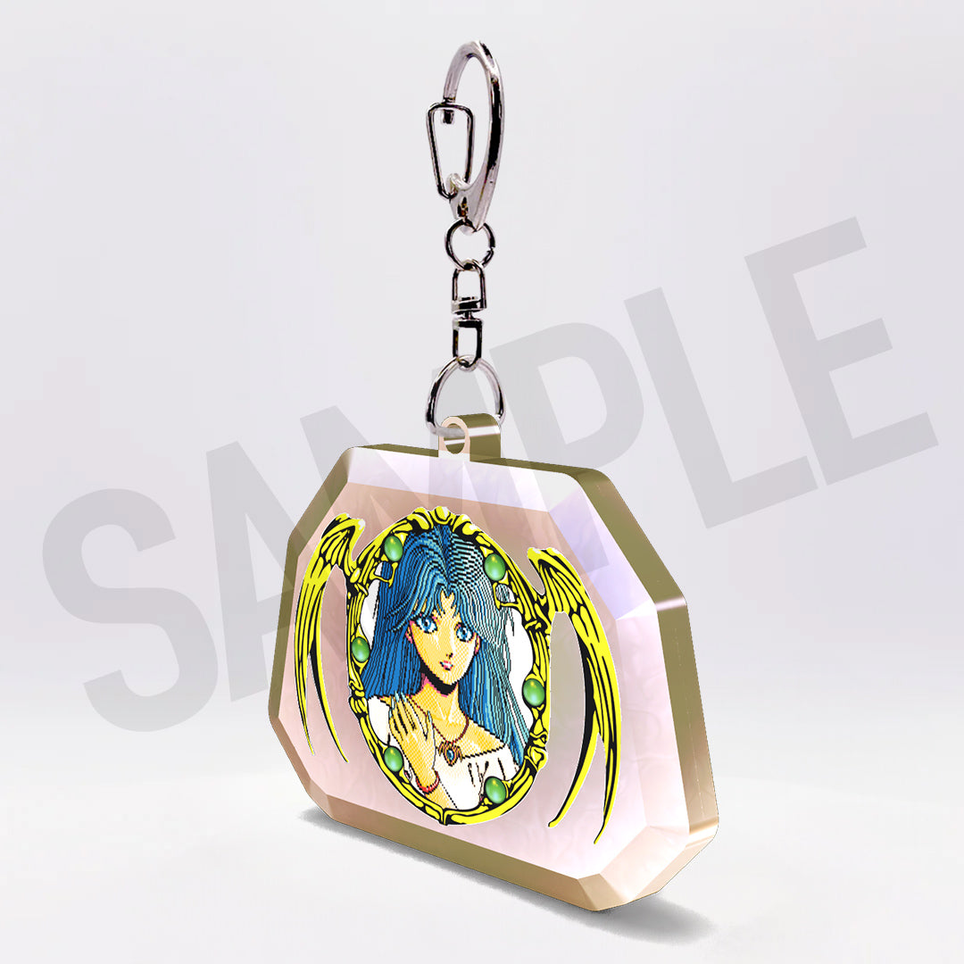 ◤2/6㊎まで◢ イースⅡ ドット絵 愛しのフィーナ ダイヤカットアクスタ／キーホルダー