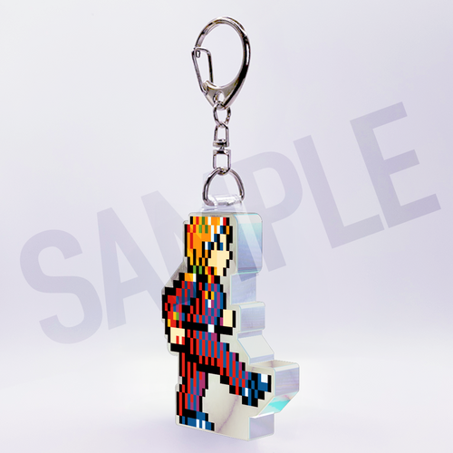 ワンダラーズフロムイース ドット絵 キッキングチェスター アクスタ／キーホルダー